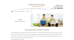 Desktop Screenshot of onlineworkindia.net