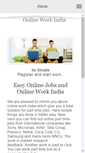 Mobile Screenshot of onlineworkindia.net