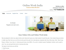 Tablet Screenshot of onlineworkindia.net